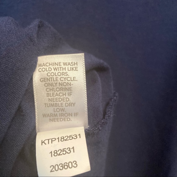 J. Jill Azure Mixed Media Eyelet 3/4 Sleeve Top - Picture 8 of 9